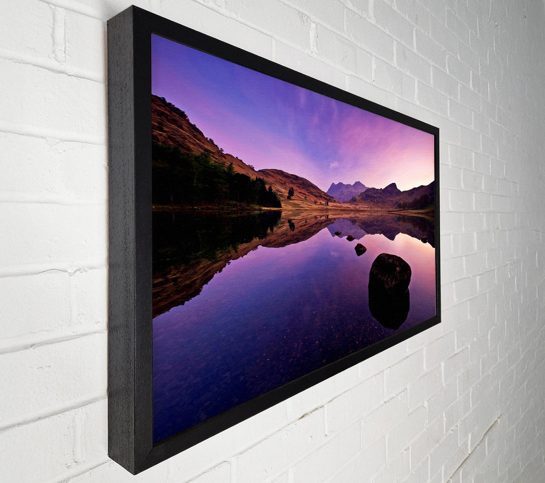 A Canvas Print of Lake Mountain Reflections Canvas Art