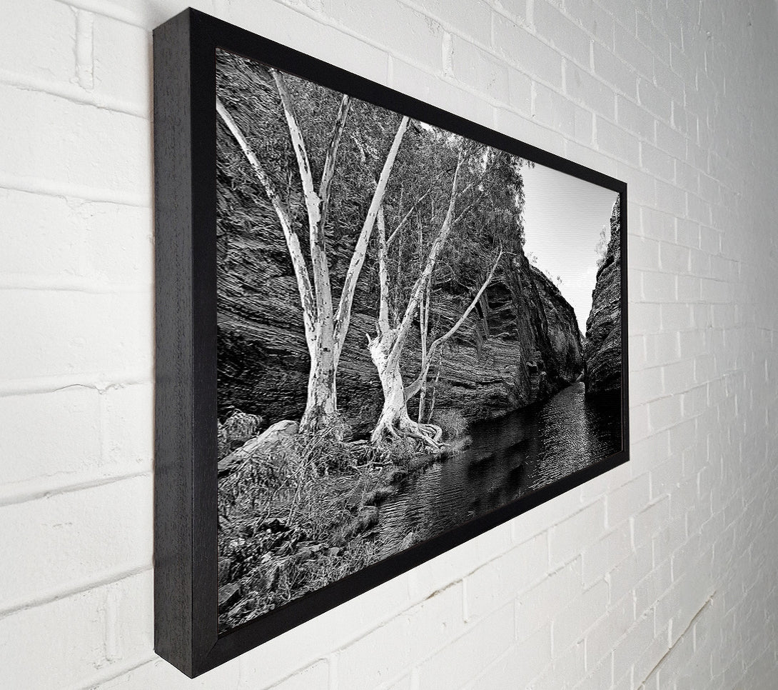  A Canvas Print of B n W Valley Still Waters Canvas Print