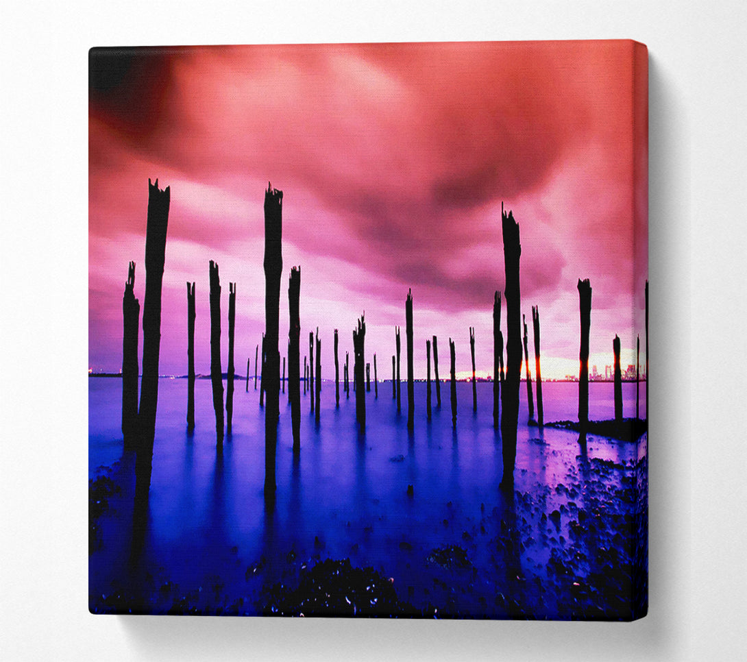  A Canvas Print of Surreal Lake Skies Canvas Art