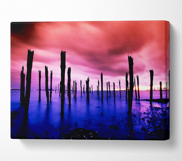  A Canvas Print of Surreal Lake Skies Canvas Art