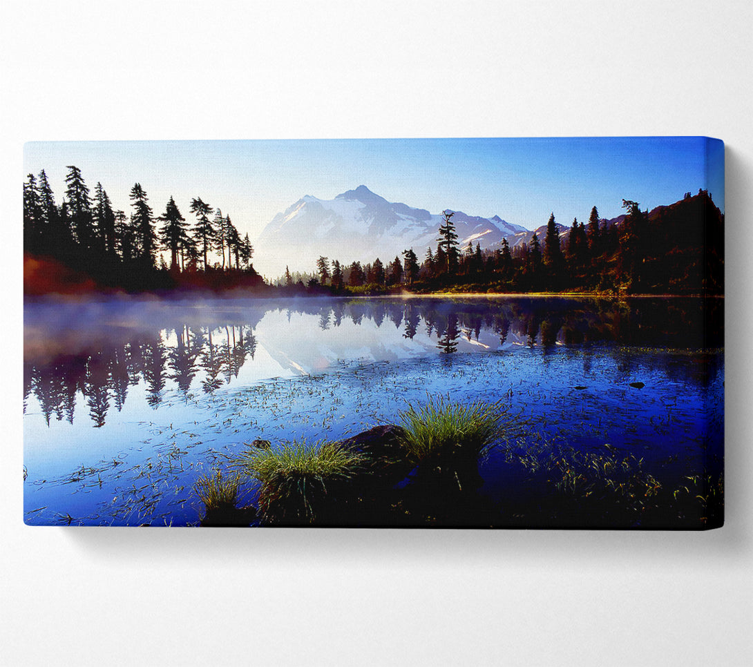  A Canvas Print of Canadian Lake Mist Canvas Print