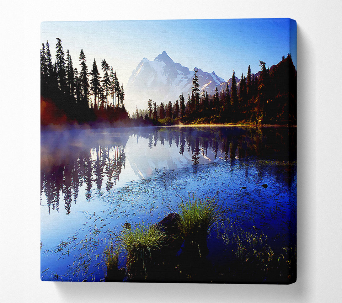  A Canvas Print of Canadian Lake Mist Canvas Print