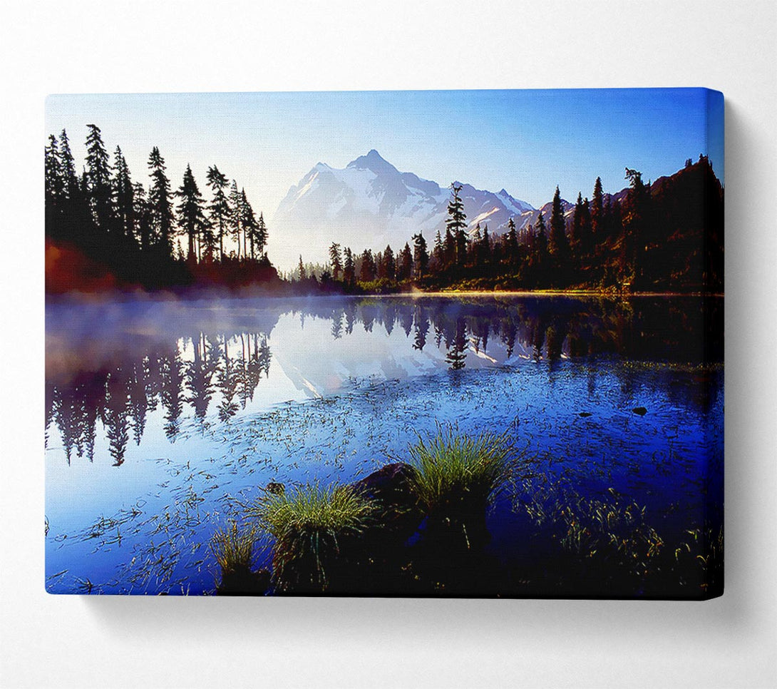  A Canvas Print of Canadian Lake Mist Canvas Print