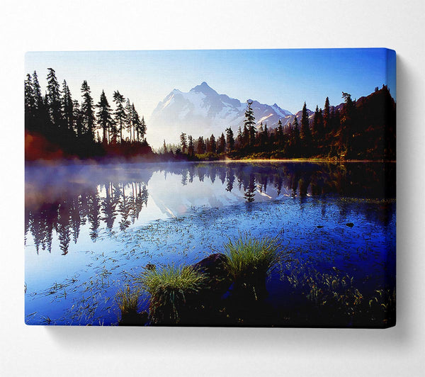  A Canvas Print of Canadian Lake Mist Canvas Print