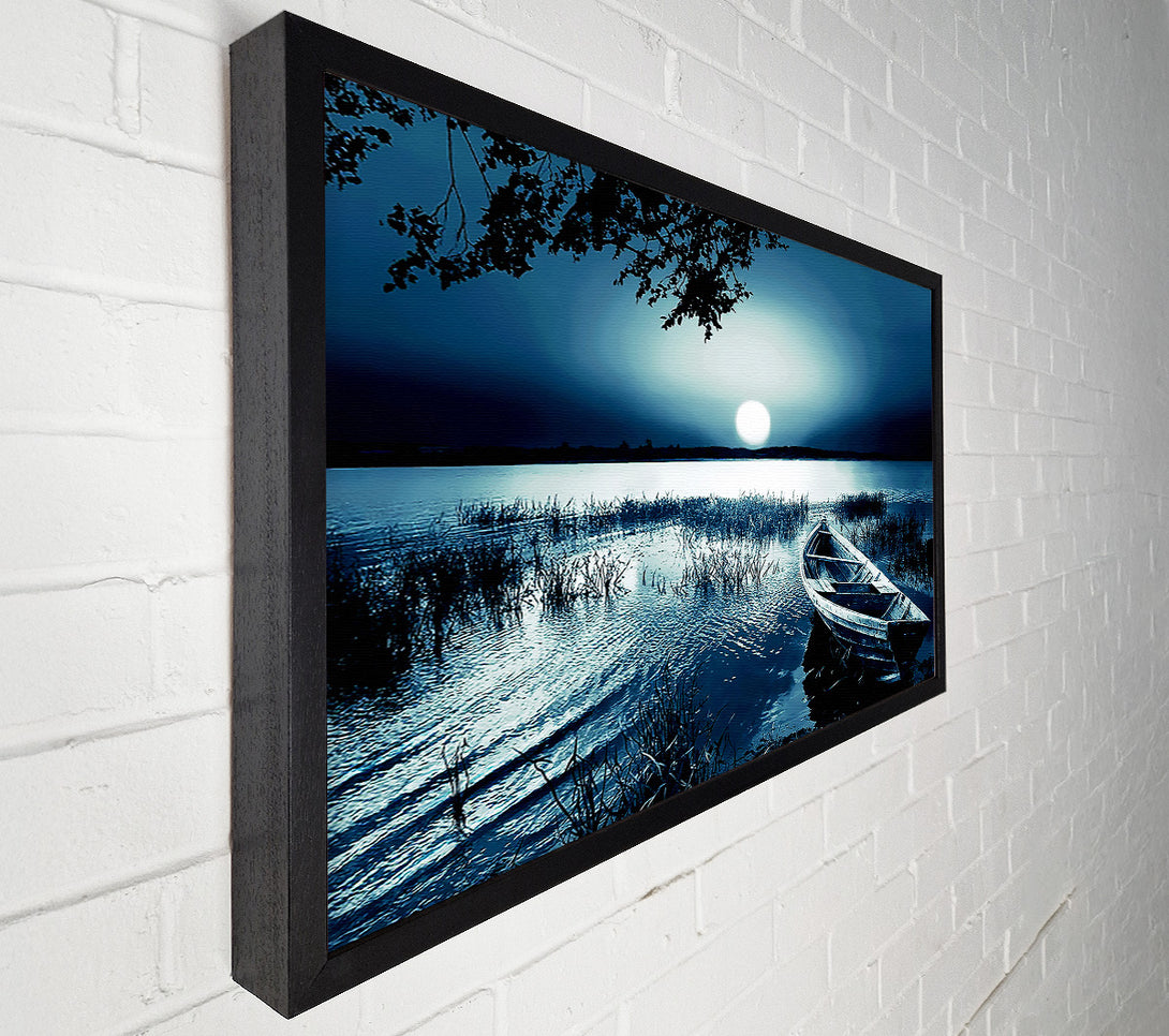  A Canvas Print of Moonlit River Canvas Print