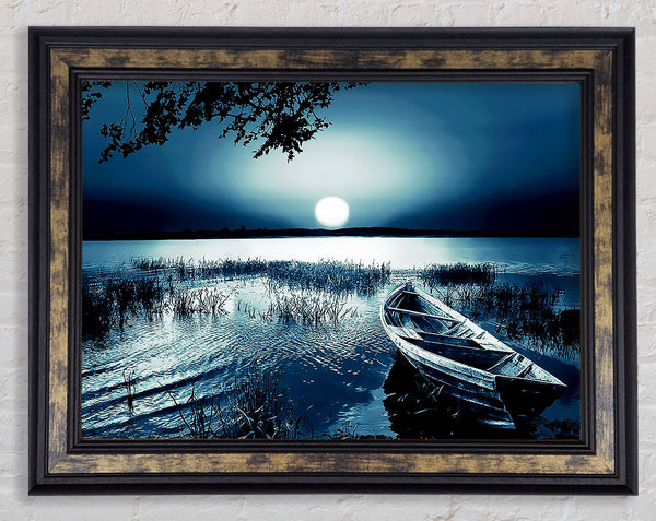 Moonlit River Framed Print