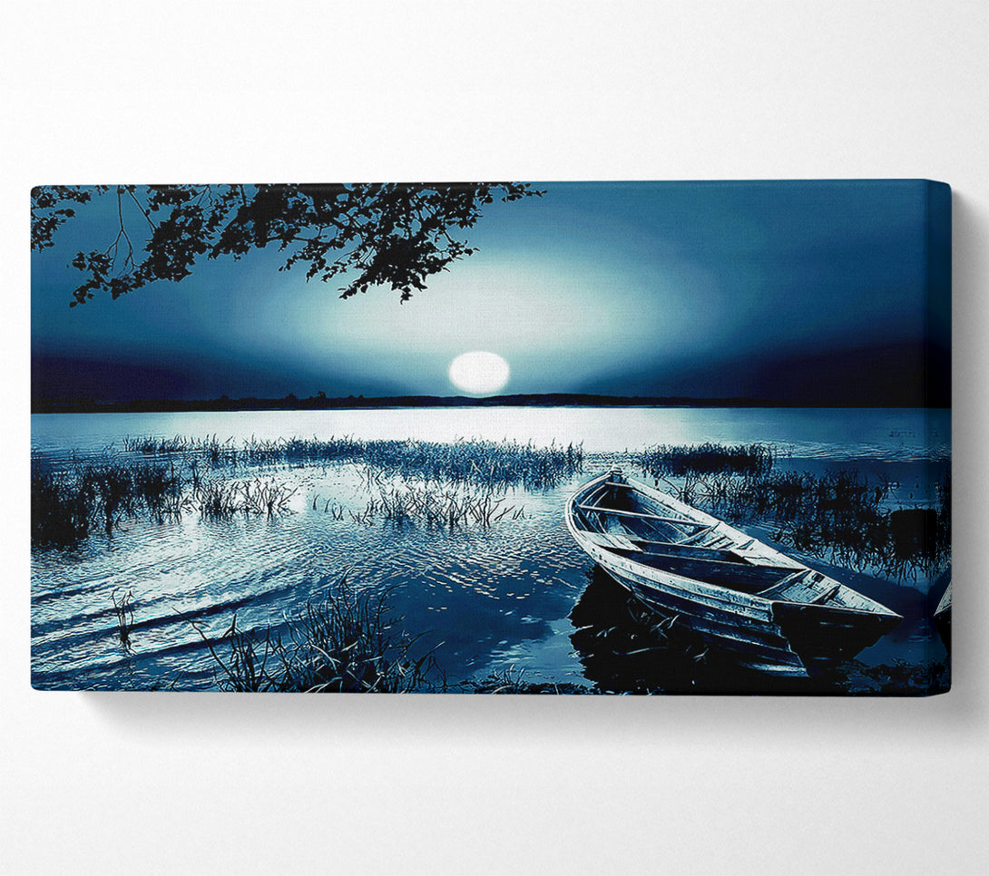  A Canvas Print of Moonlit River Canvas Print