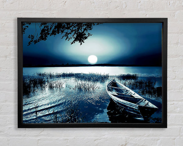 Moonlit River Framed Print