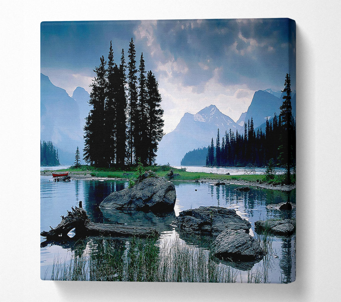  A Canvas Print of New Zealand Lake View Canvas Wall Art