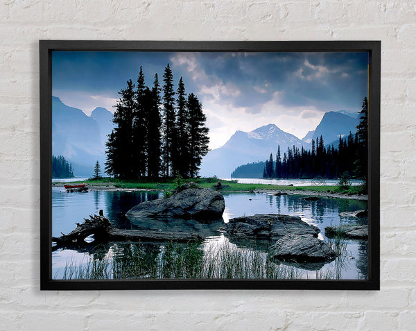New Zealand Lake View Framed Print