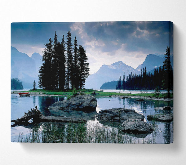  A Canvas Print of New Zealand Lake View Canvas Wall Art