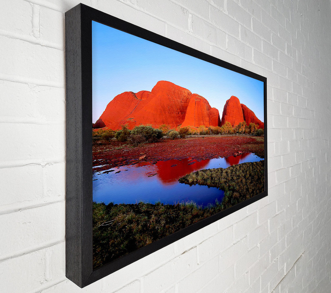  A Canvas Print of Ayres Rock River View (Uluru) Canvas Print
