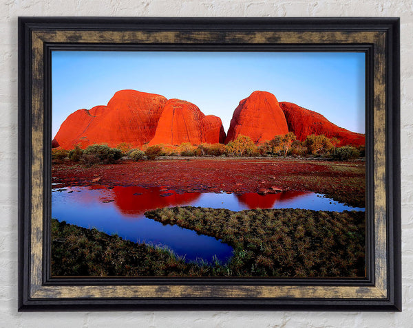 Ayres Rock River View (Uluru) Framed Print