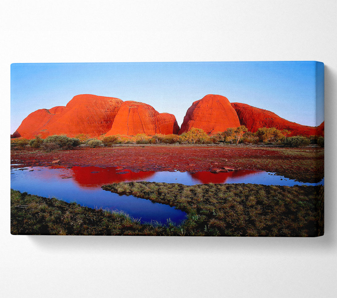  A Canvas Print of Ayres Rock River View (Uluru) Canvas Print