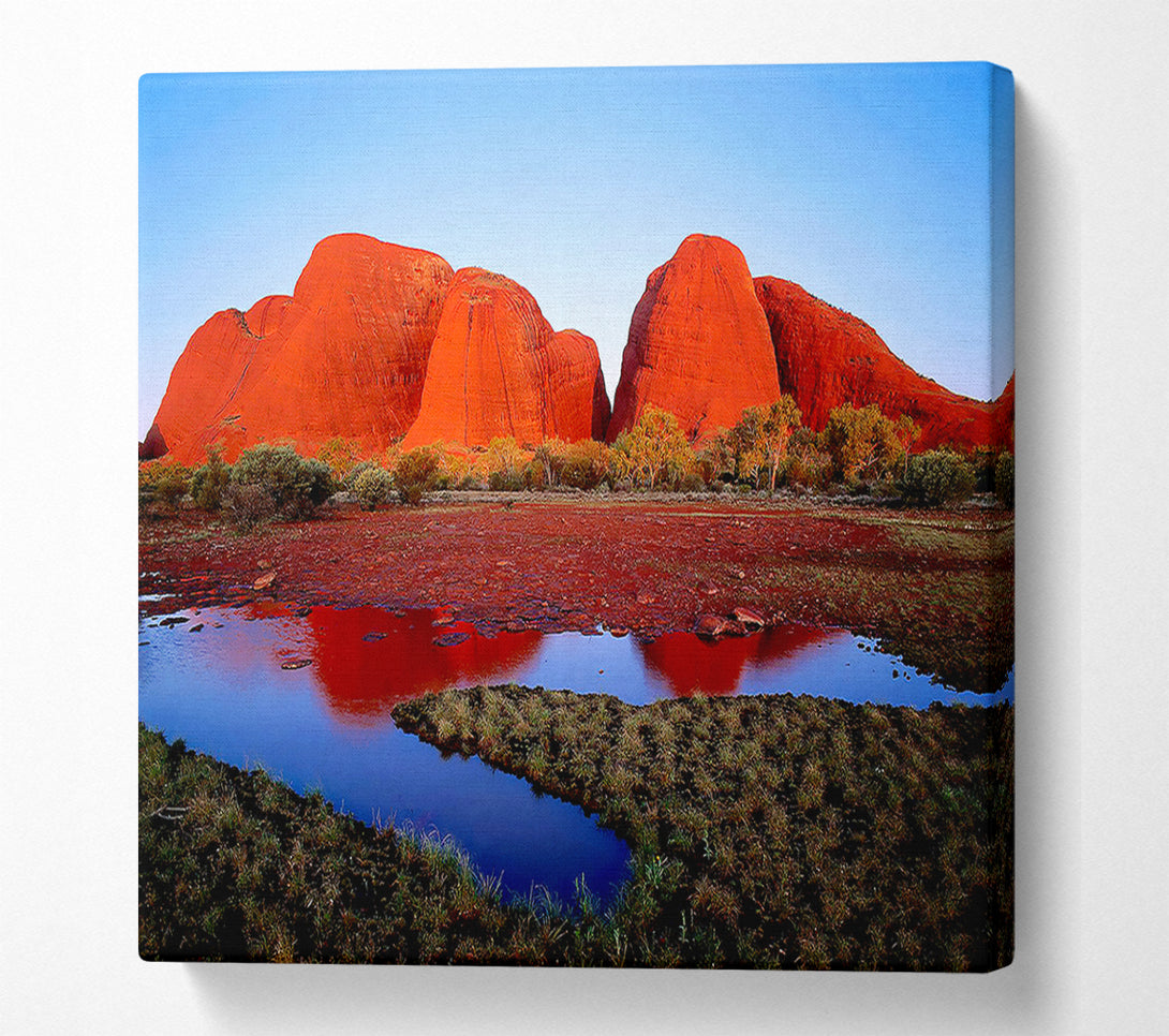  A Canvas Print of Ayres Rock River View (Uluru) Canvas Print