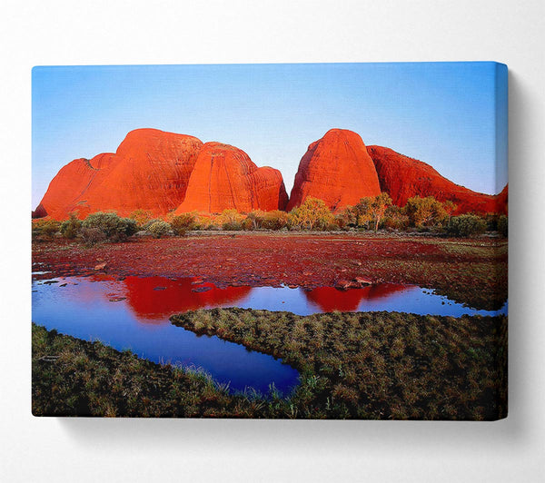  A Canvas Print of Ayres Rock River View (Uluru) Canvas Print