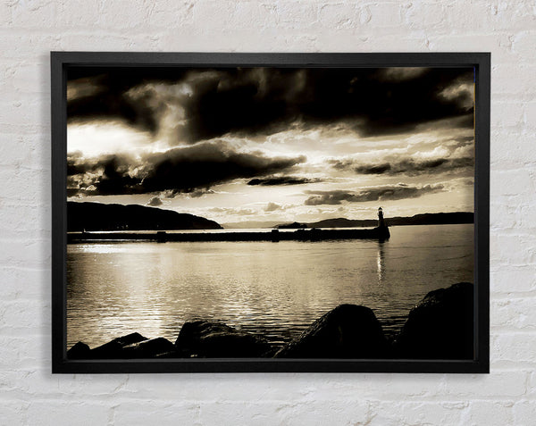 Storms Over The Loch Framed Print