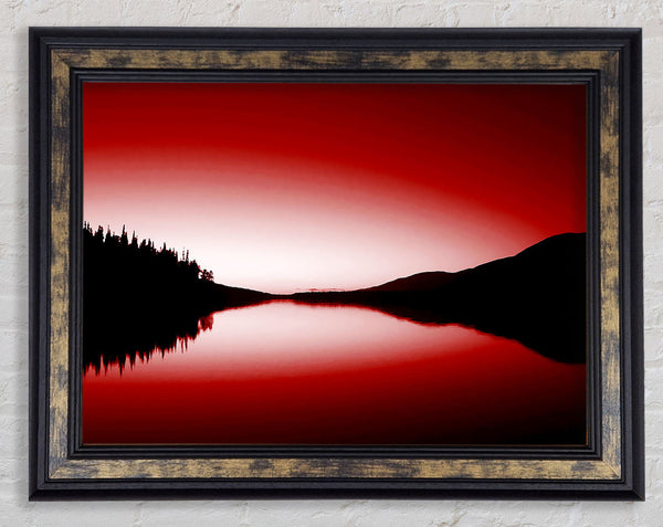 The Red Loch Framed Print