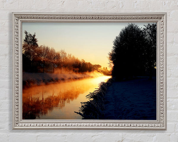 Lake At First Light Framed Print