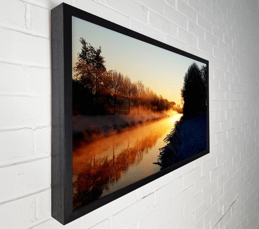  A Canvas Print of Lake At First Light Canvas Print