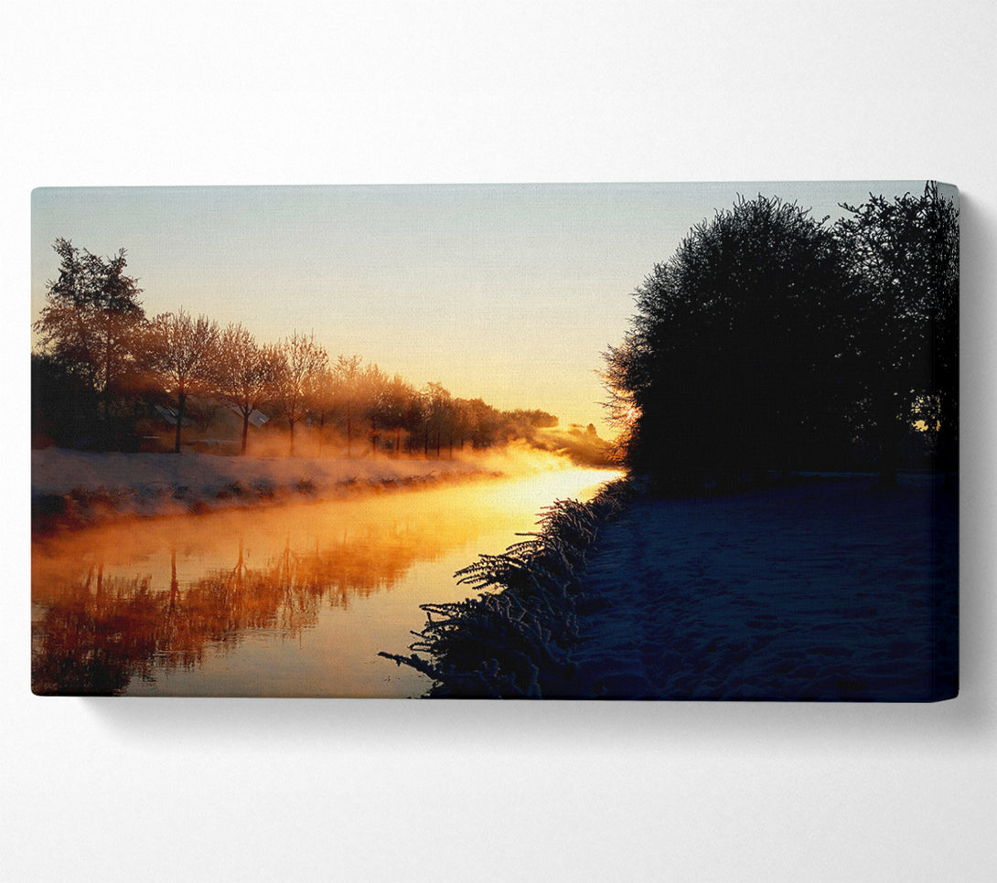  A Canvas Print of Lake At First Light Canvas Print