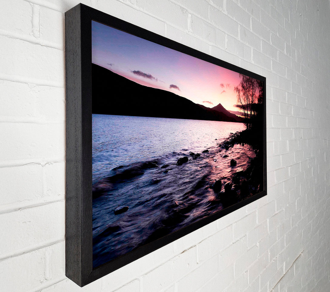  A Canvas Print of River Bank Sunrise Canvas Wall Art