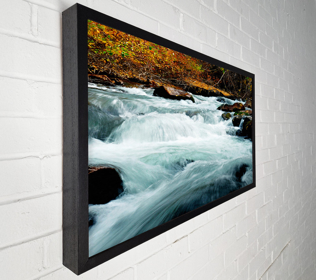  A Canvas Print of River Rocks Canvas Wall Art