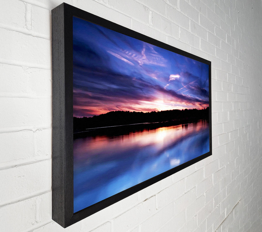  A Canvas Print of Perfect Lake Reflection Canvas Print