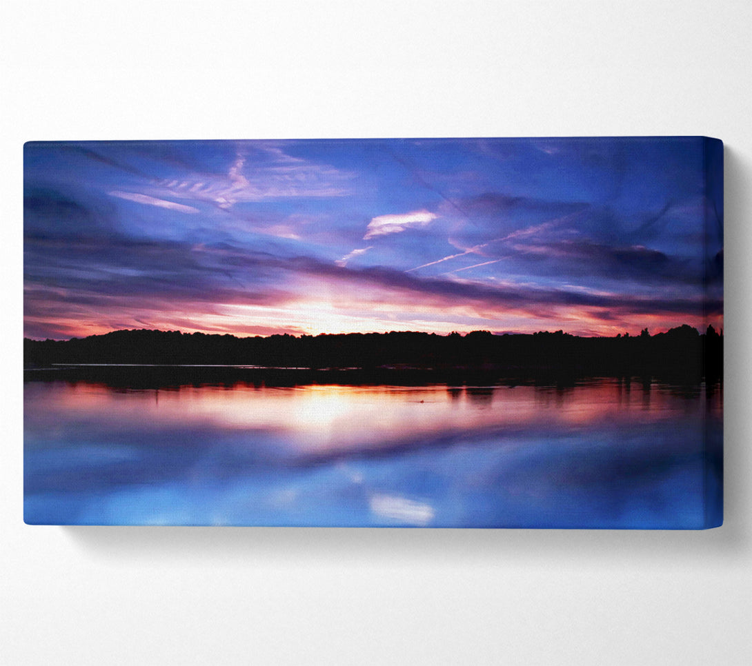  A Canvas Print of Perfect Lake Reflection Canvas Print