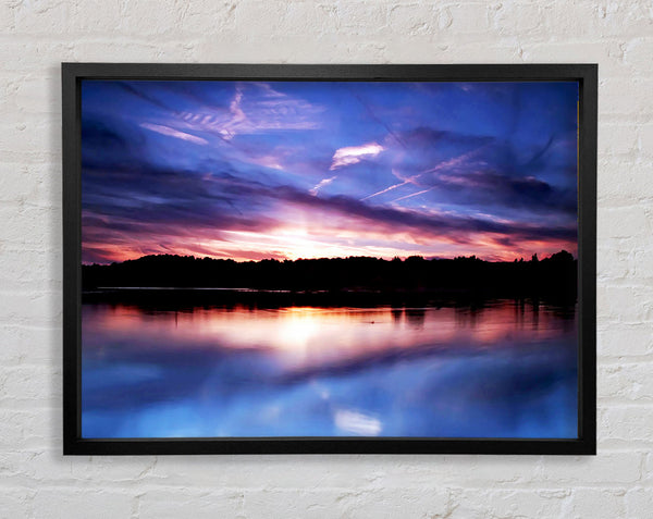 Perfect Lake Reflection Framed Print