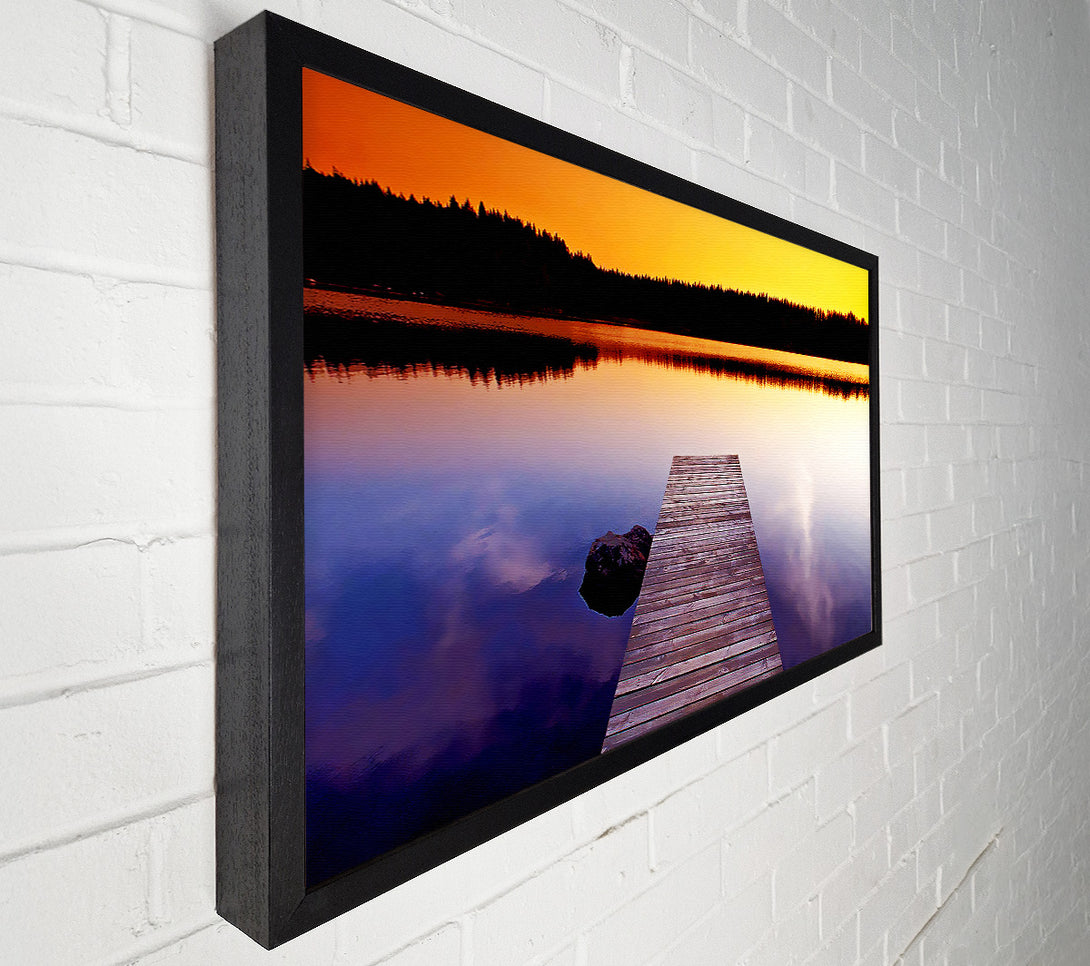  A Canvas Print of Scottish Boardwalk Calm Canvas Print