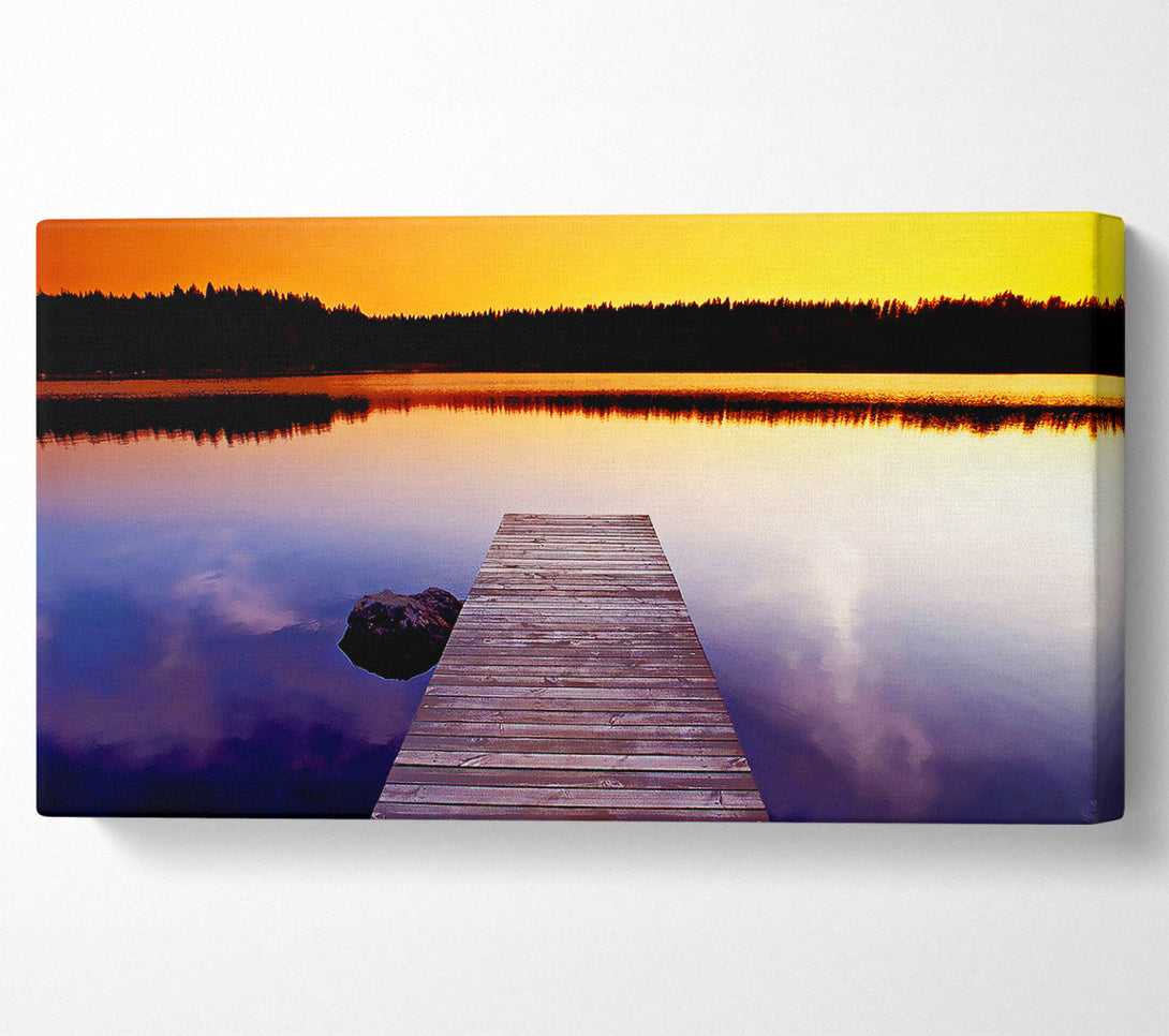  A Canvas Print of Scottish Boardwalk Calm Canvas Print