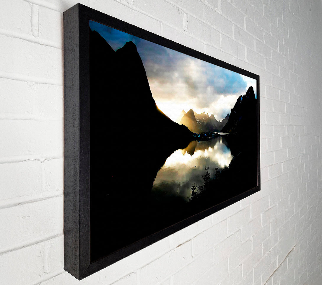  A Canvas Print of Mountain Reflections Canvas Art