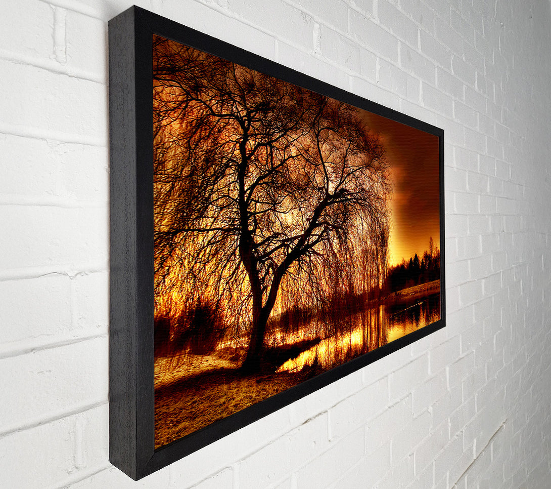  A Canvas Print of The Golden River Tree Canvas Art