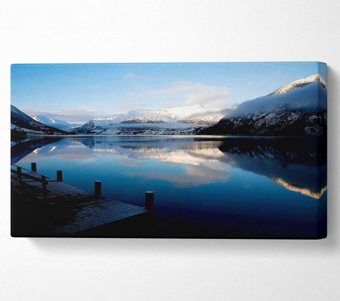 A Canvas Print of Blue Lake Calm Canvas Wall Art