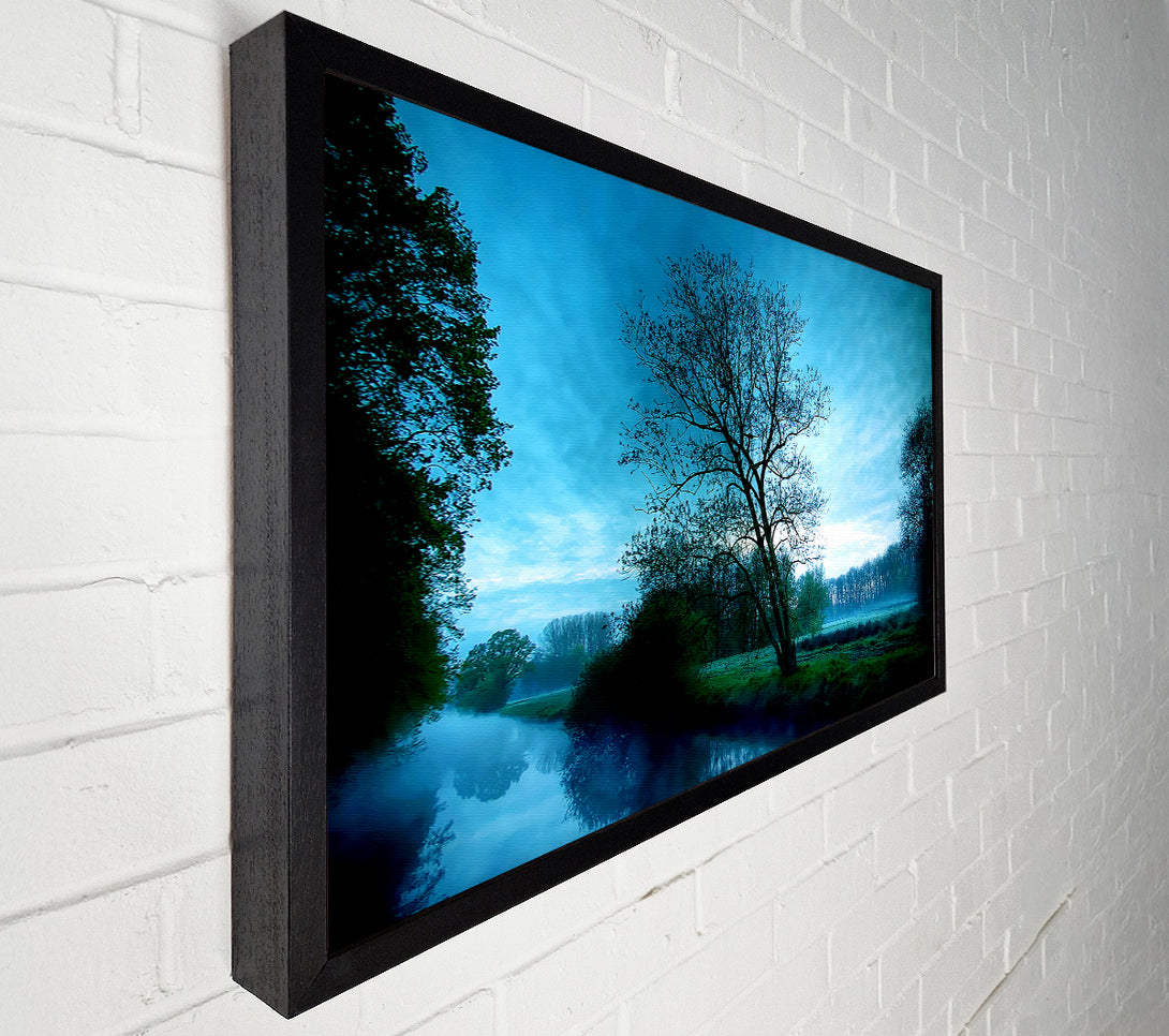  A Canvas Print of Stunning English Countryside Morning Canvas Wall Art
