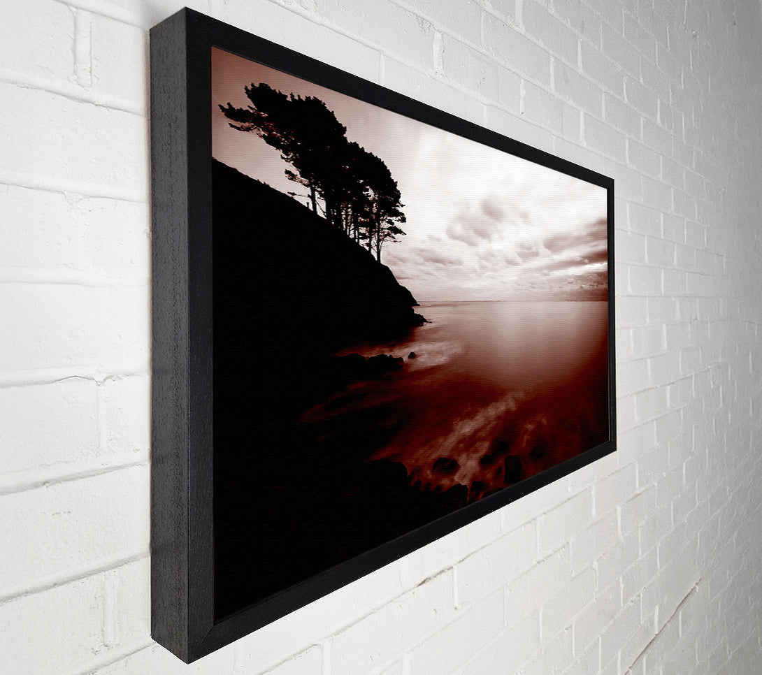  A Canvas Print of Chocolate Ocean Tree Tops Canvas Art