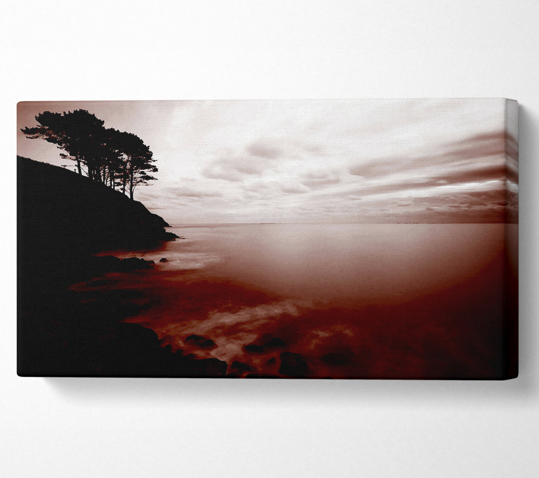  A Canvas Print of Chocolate Ocean Tree Tops Canvas Art
