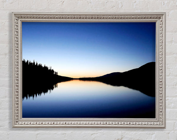 Blue Lake Reflections Framed Print
