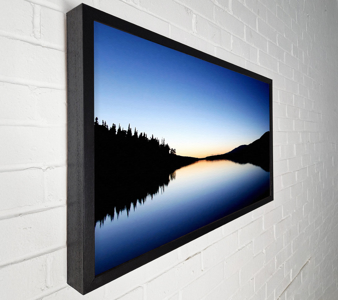  A Canvas Print of Blue Lake Reflections Canvas Print