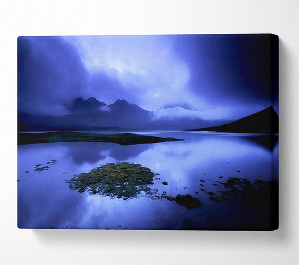  A Canvas Print of Blue Loch Beauty Canvas Wall Art