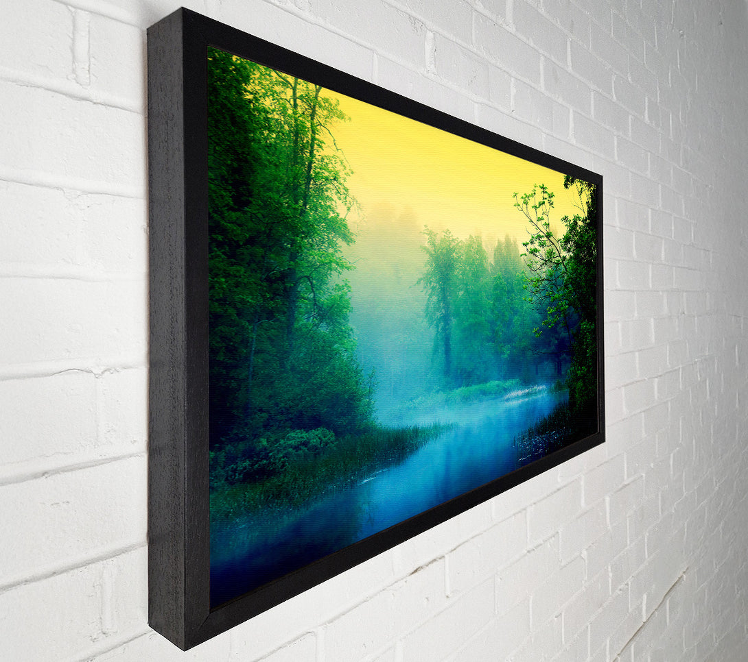  A Canvas Print of Lake In The Mist Canvas Art
