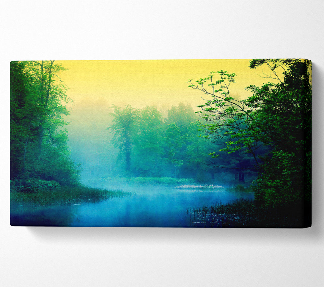  A Canvas Print of Lake In The Mist Canvas Art
