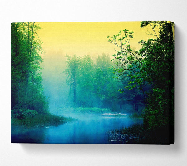  A Canvas Print of Lake In The Mist Canvas Art