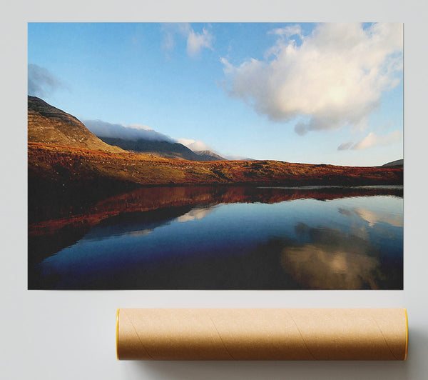 The Contours Of The Mountain Lake Giclee Print