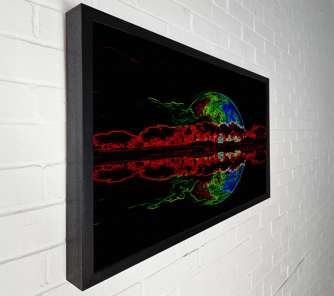  A Canvas Print of Moon Reflections Canvas Print