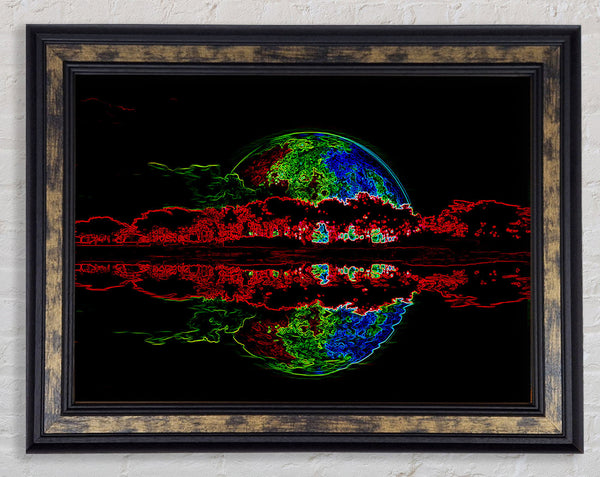 Moon Reflections Framed Print