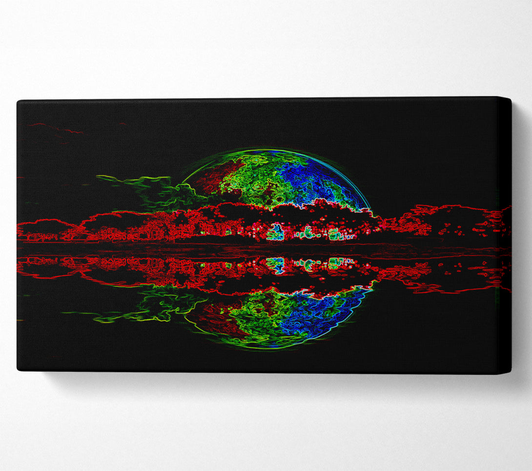  A Canvas Print of Moon Reflections Canvas Print