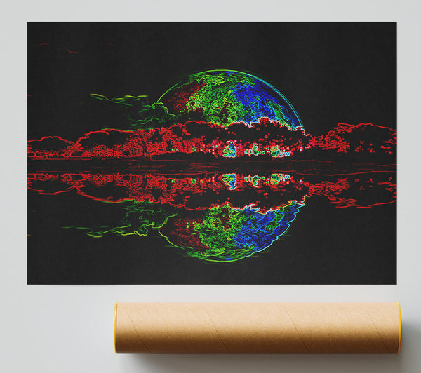 Moon Reflections Print