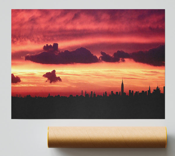 Manhattan Skyline Giclee Print